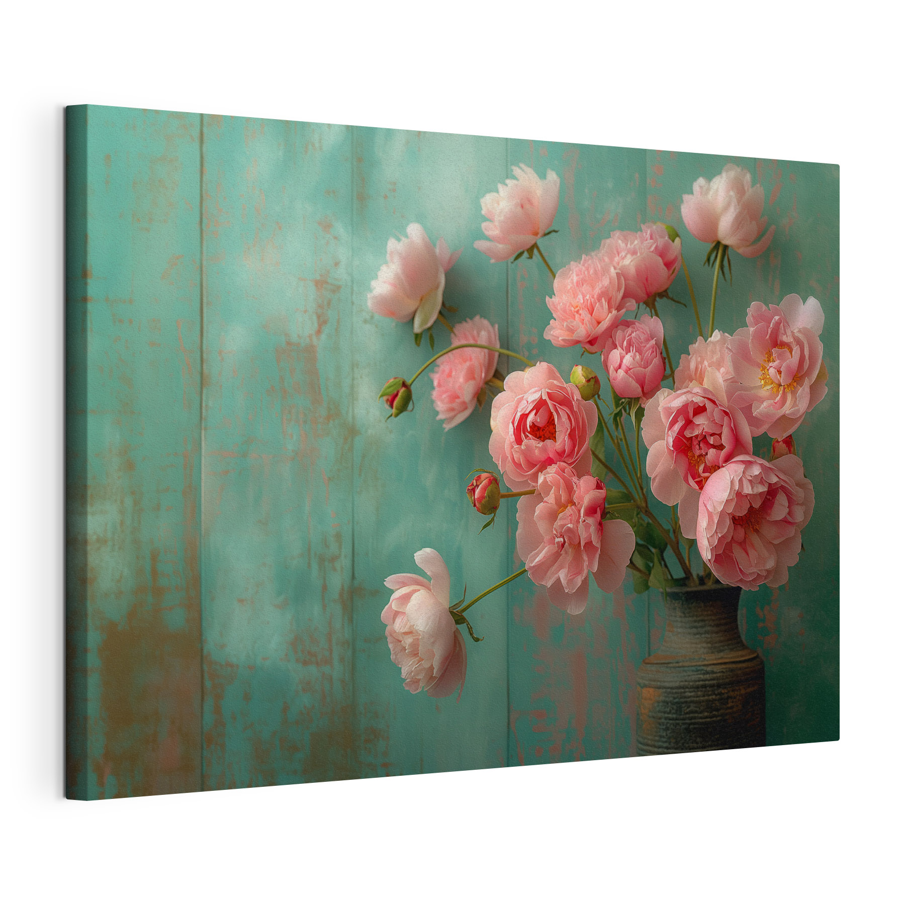 Vase of pink flowers Vase of pink flowers