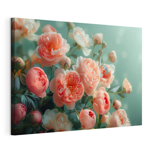 Quadri Quadri Composizione di fiori rosa e bianchi (COD: s39958)