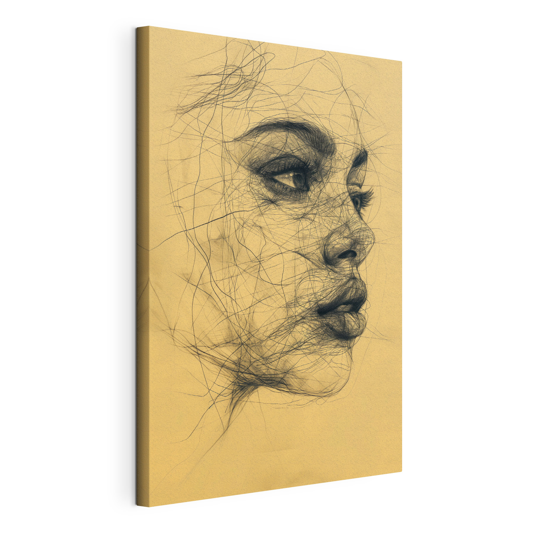 Drawing of a woman's face Drawing of a woman's face