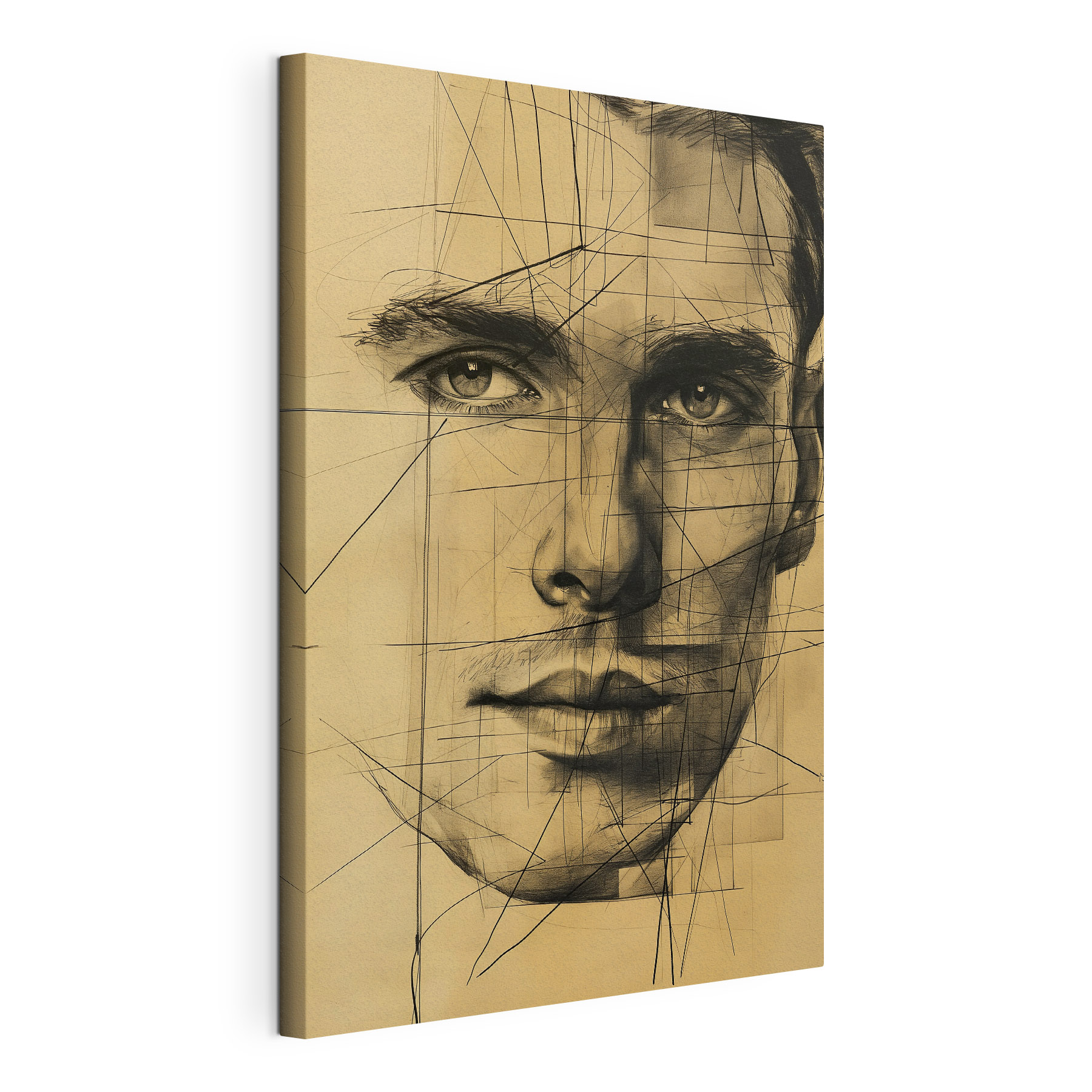 Drawing of a man's face