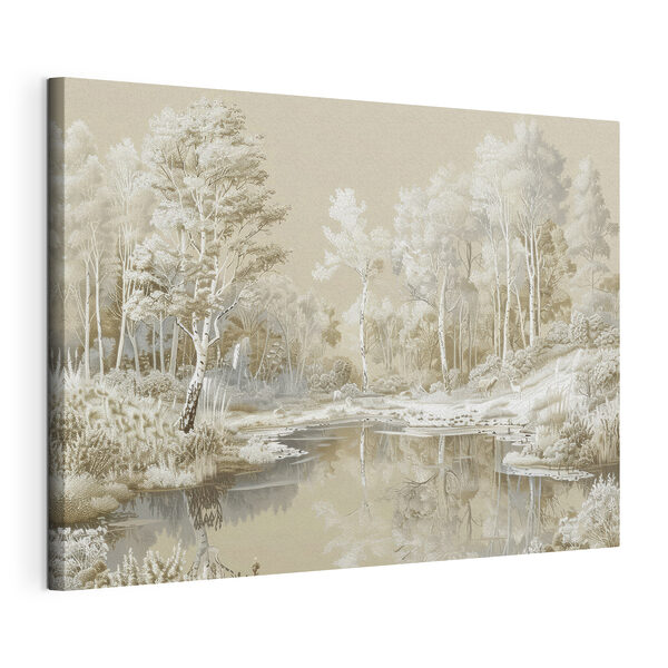 Quadri Fiume con alberi e neve (COD: s39979) Quadri Quadri Fiume con alberi e neve (COD: s39979)