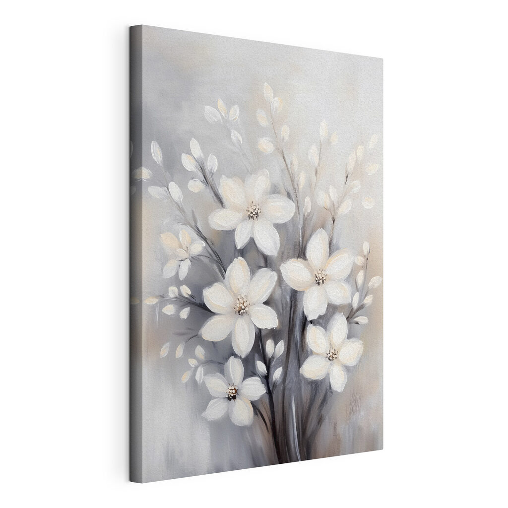 Painting of white flowers