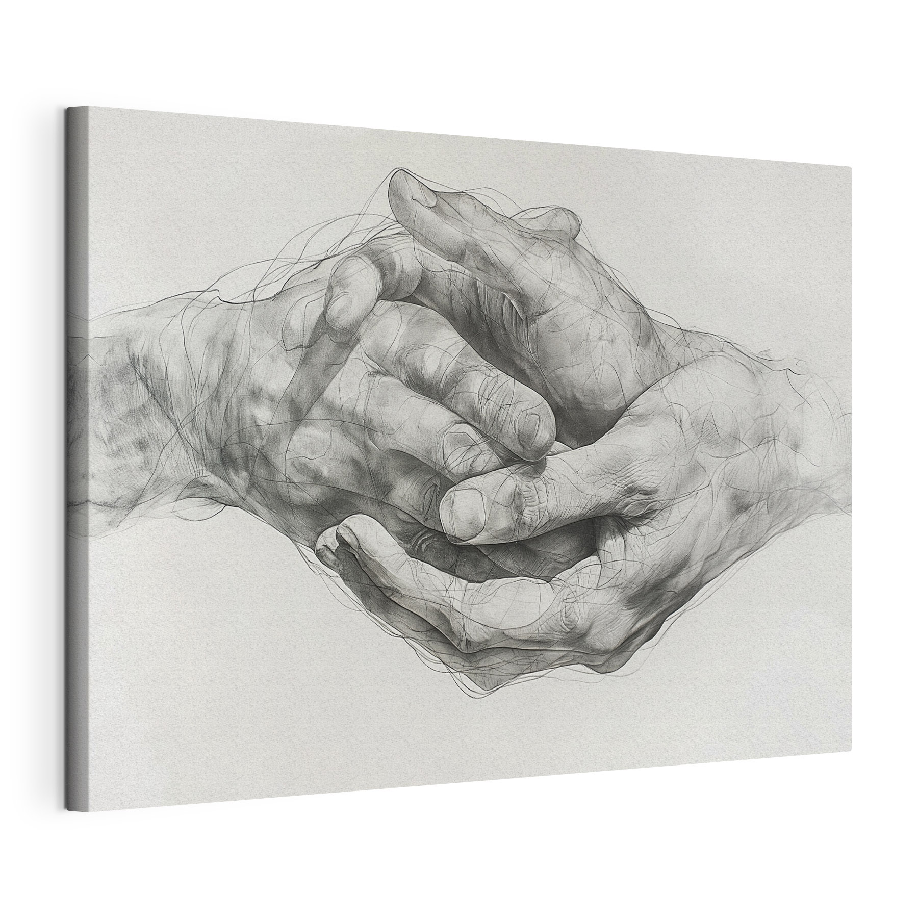 Drawing of two hands Drawing of two hands