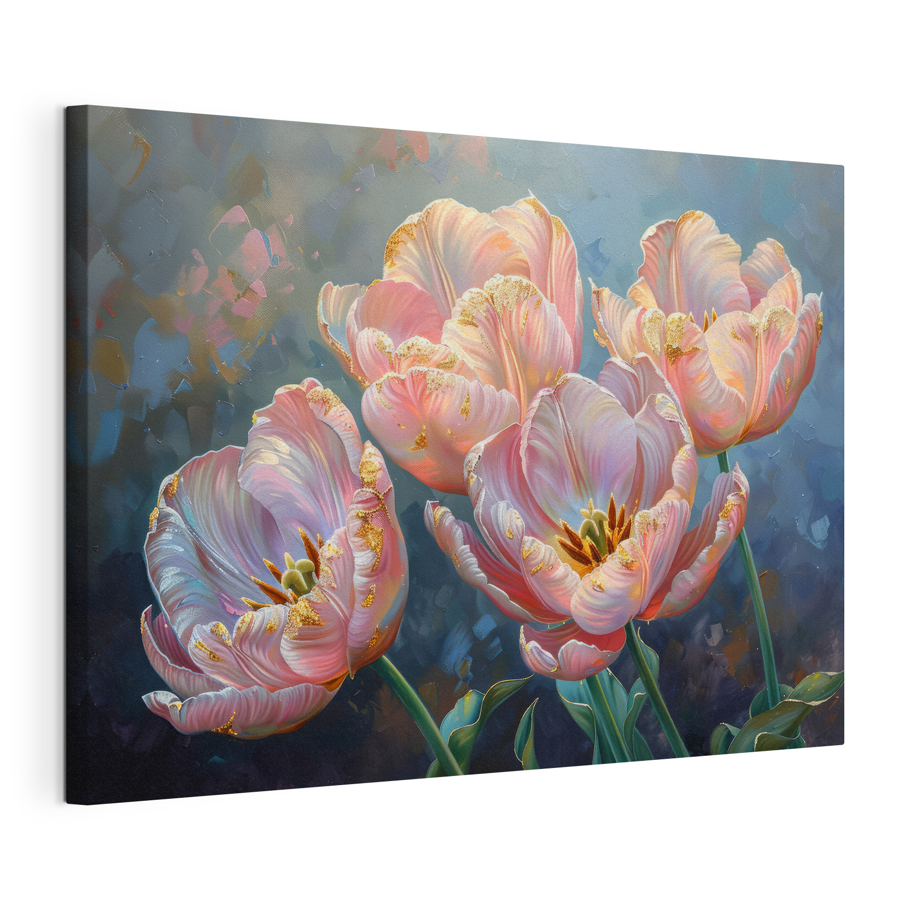 Group of pink tulips Group of pink tulips