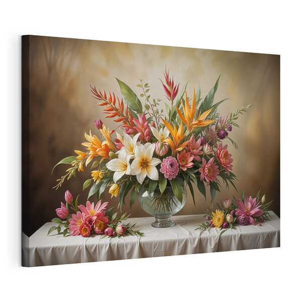 Quadri Quadri Vaso di fiori su un tavolo (COD: s40028)