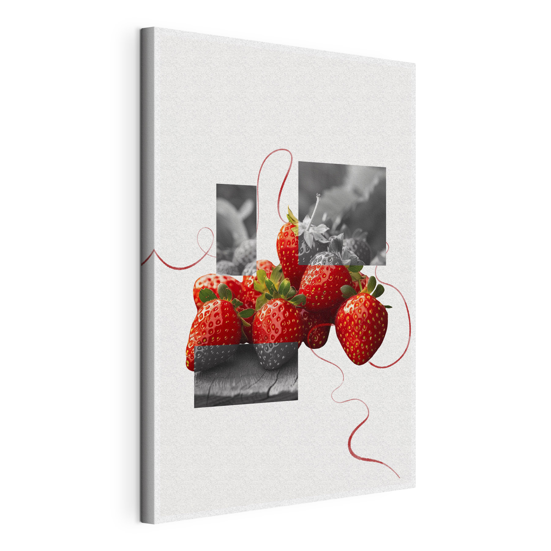 Group of strawberries on a table Group of strawberries on a table