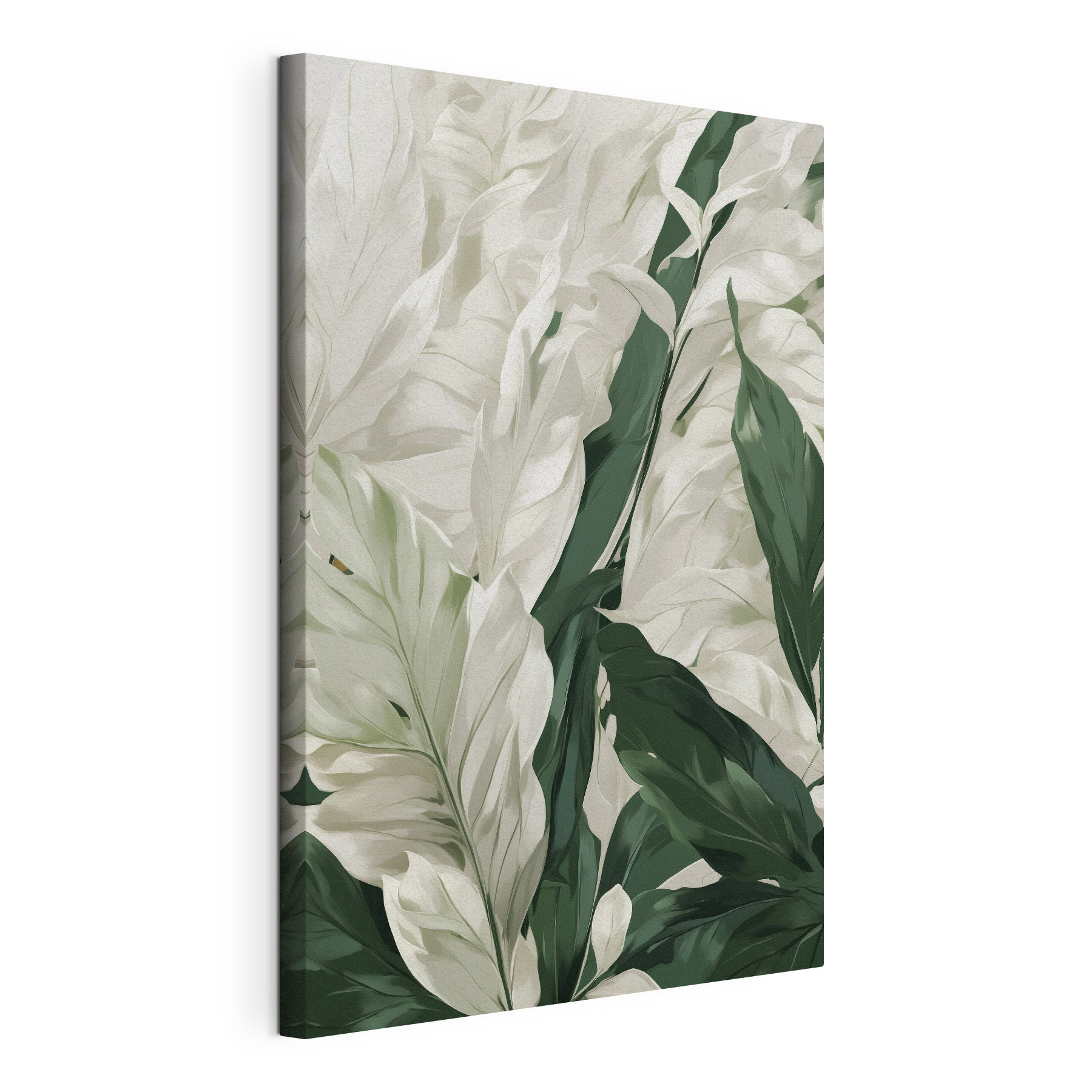 Elegant greenery in soft hues