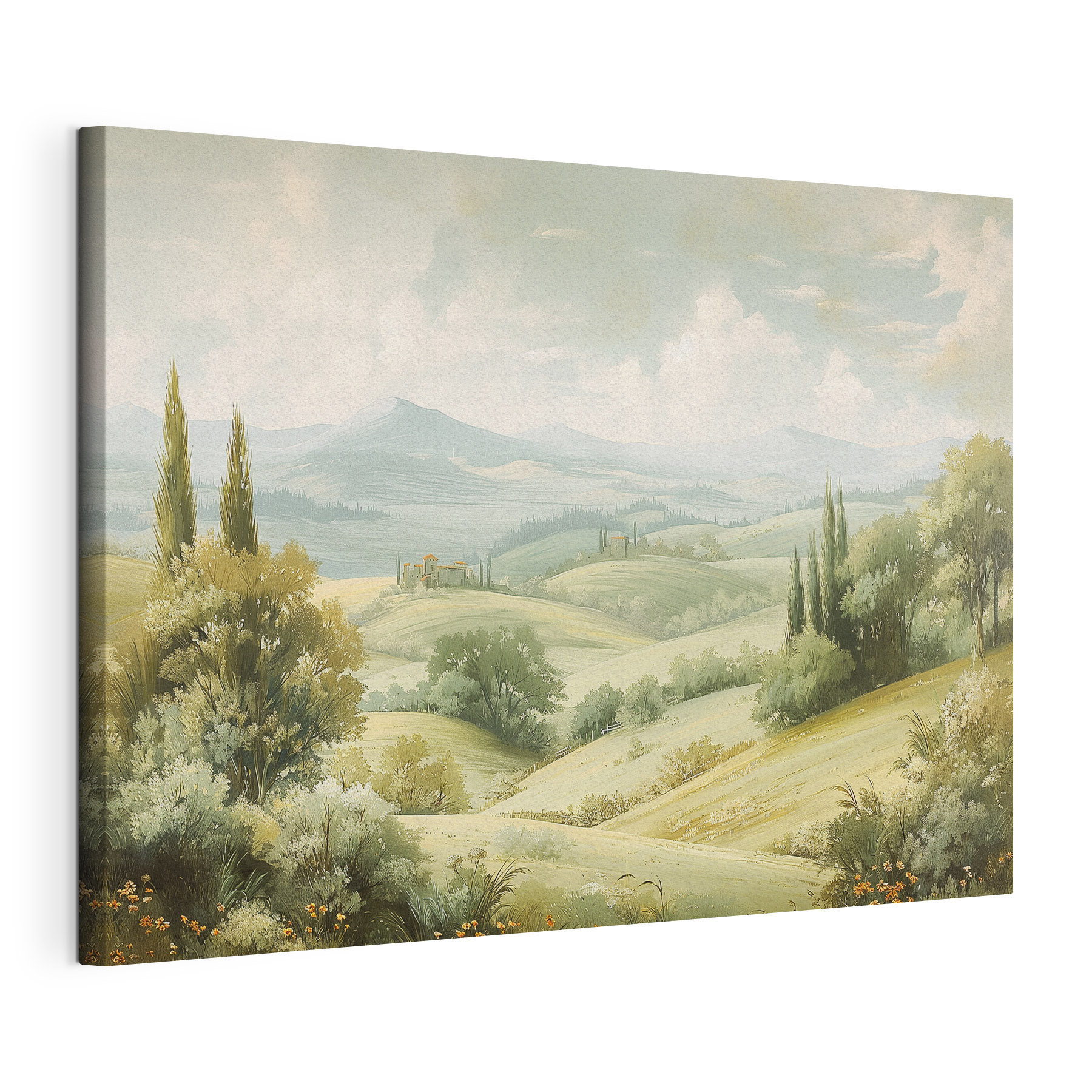 Landscape with hills and trees Landscape with hills and trees