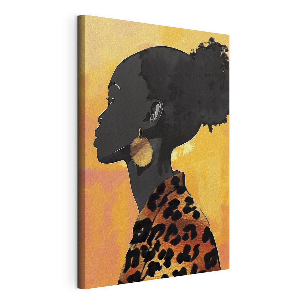 Woman with big earrings Woman with big earrings