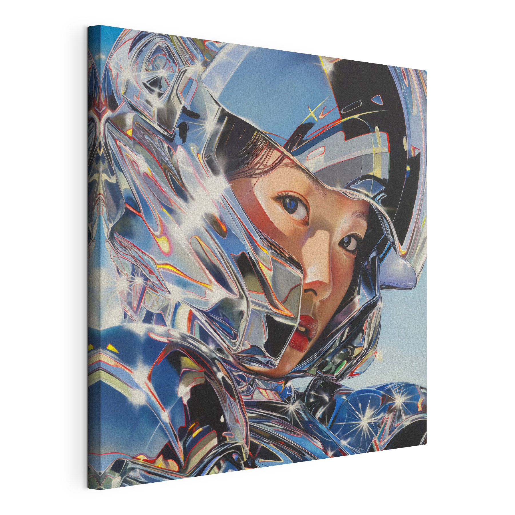 Futuristic vision in vibrant colors Futuristic vision in vibrant colors