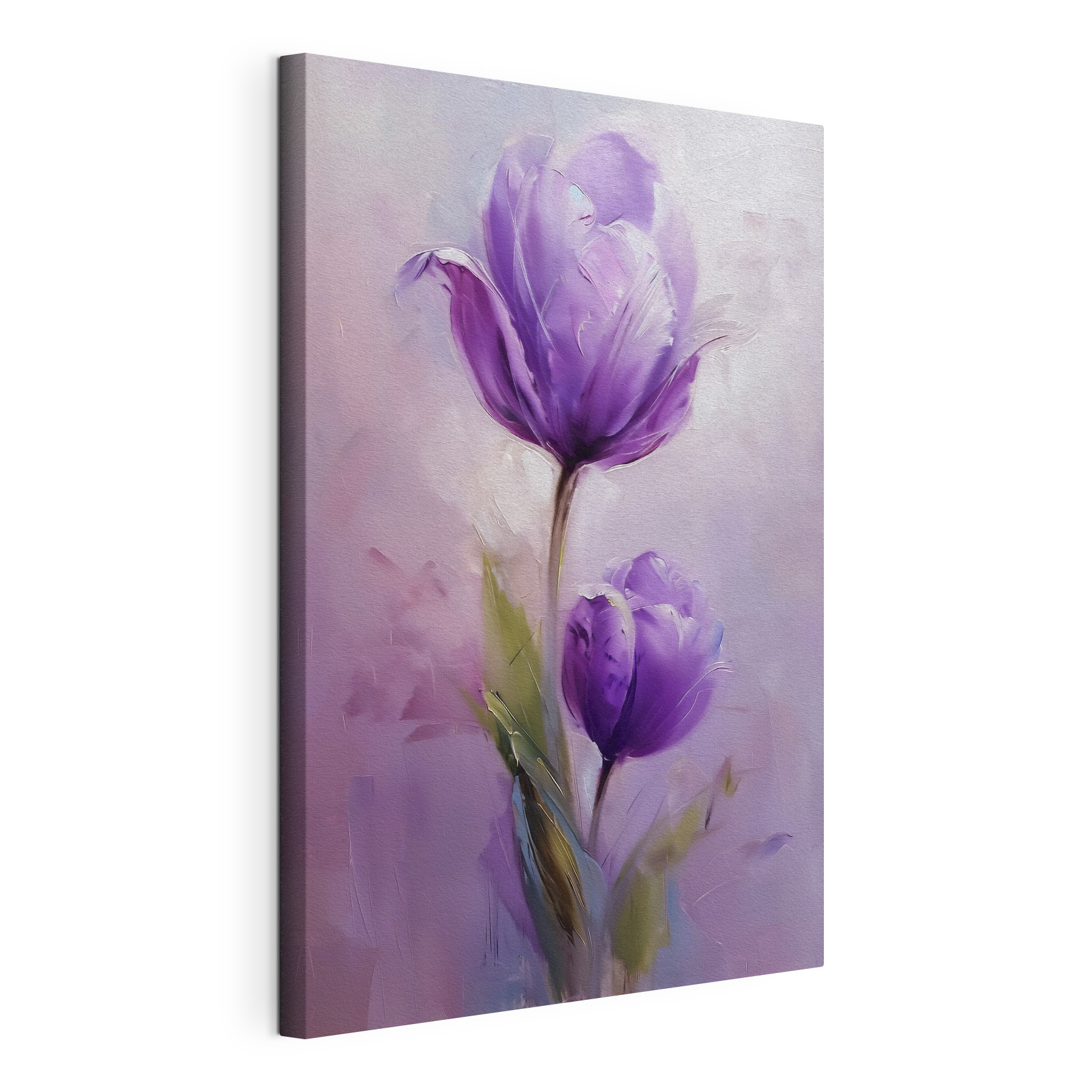Painting of purple flowers Painting of purple flowers