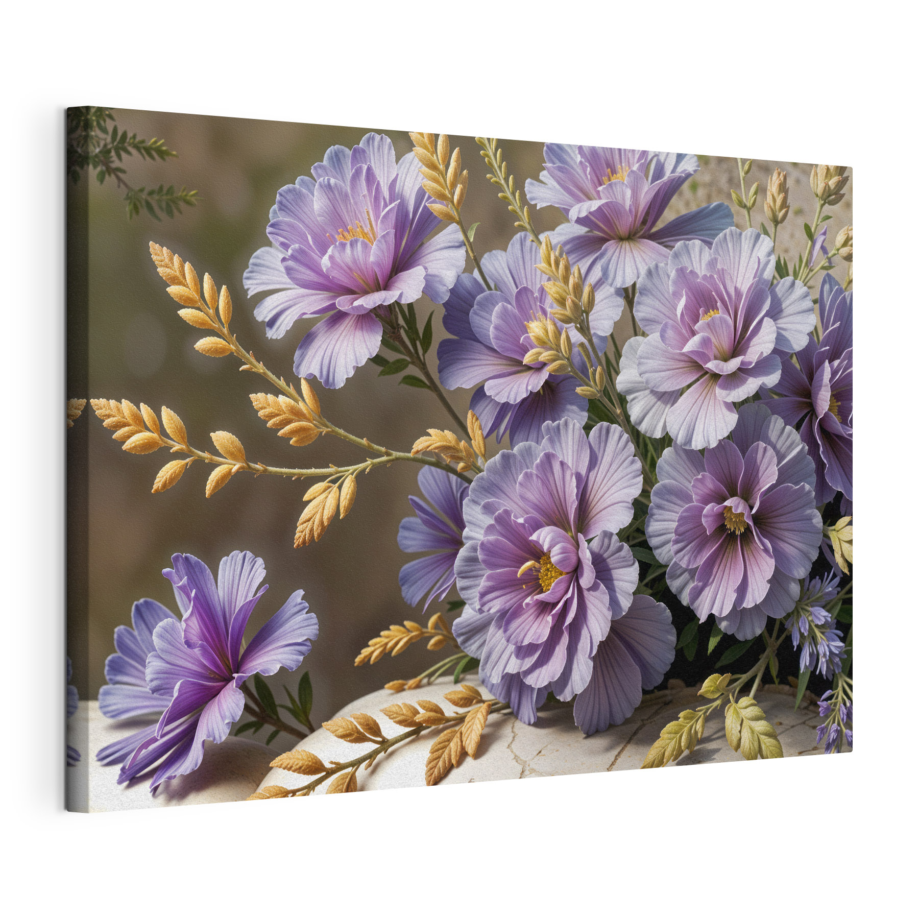 Delicate blooms in soft lavender hues Delicate blooms in soft lavender hues