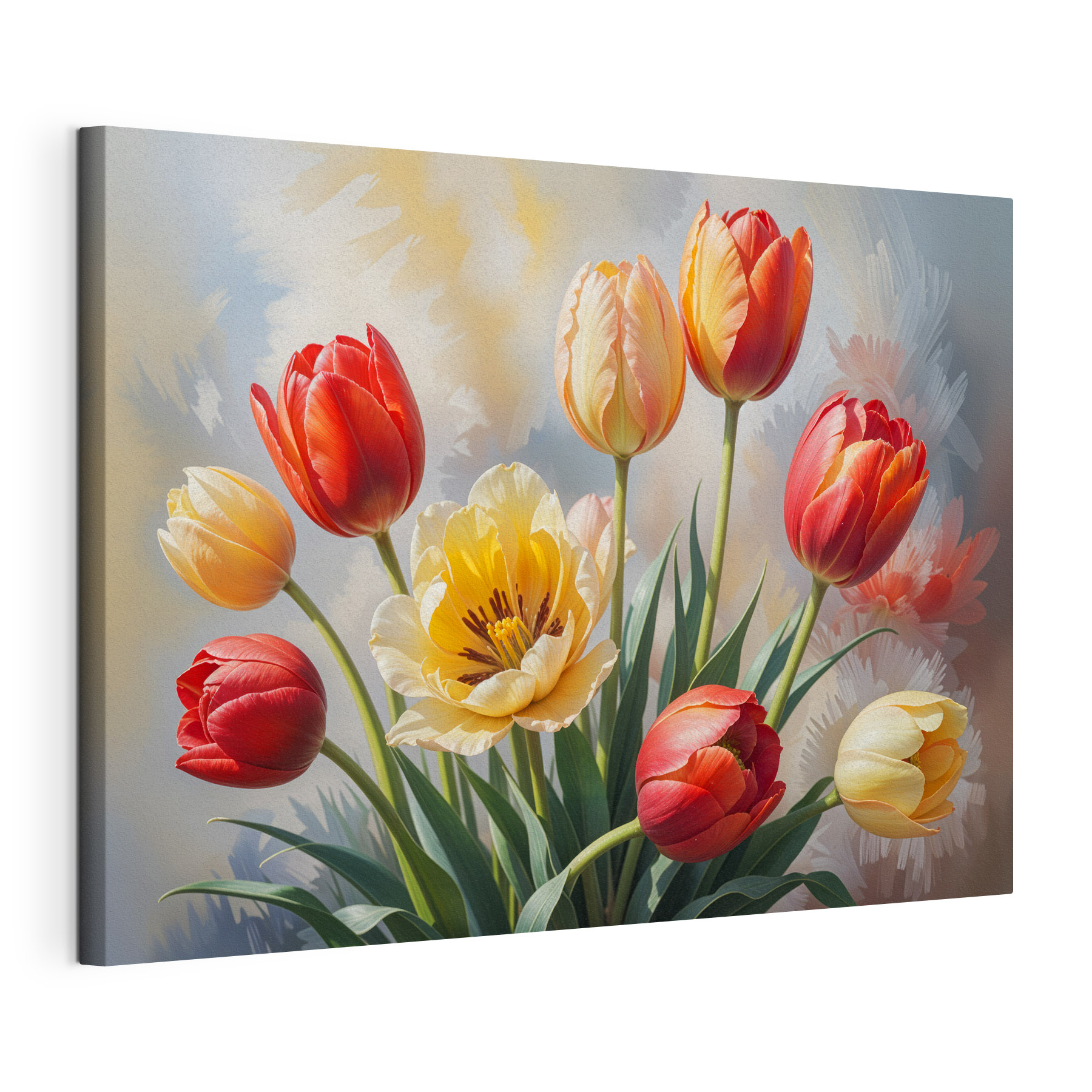 Group of tulips in a vase Group of tulips in a vase