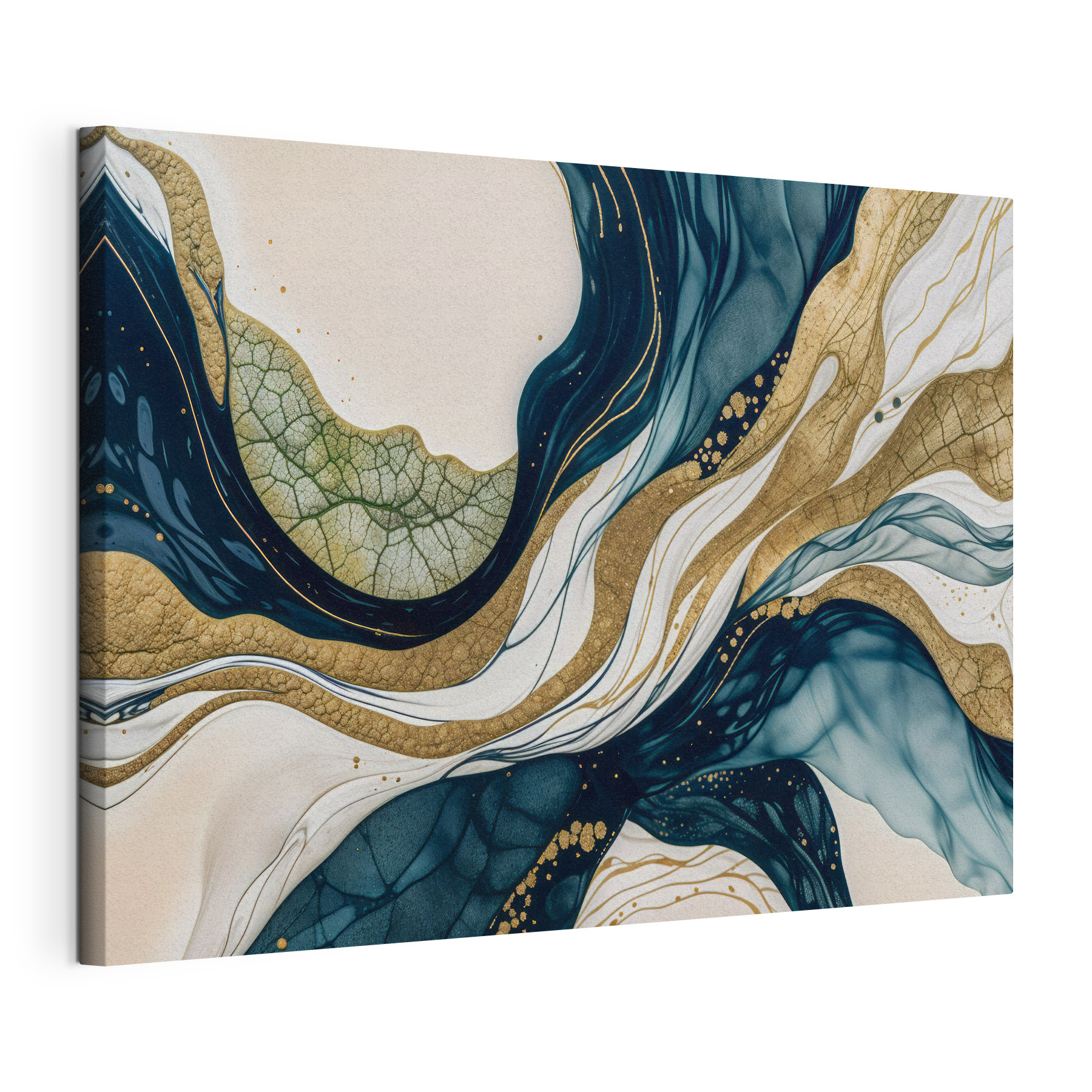 Flowing patterns in calming hues Flowing patterns in calming hues