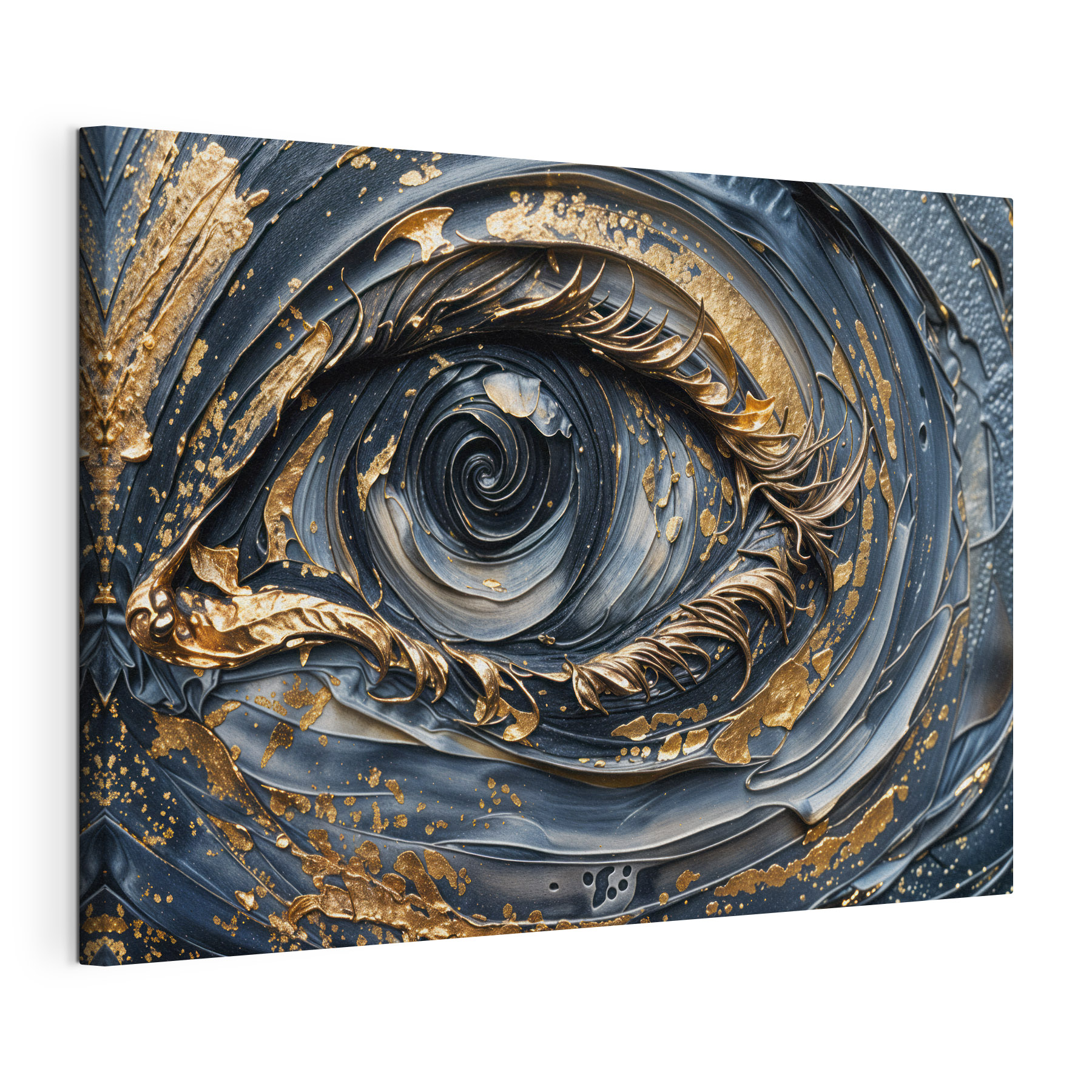 Swirling colors of an expressive eye Swirling colors of an expressive eye