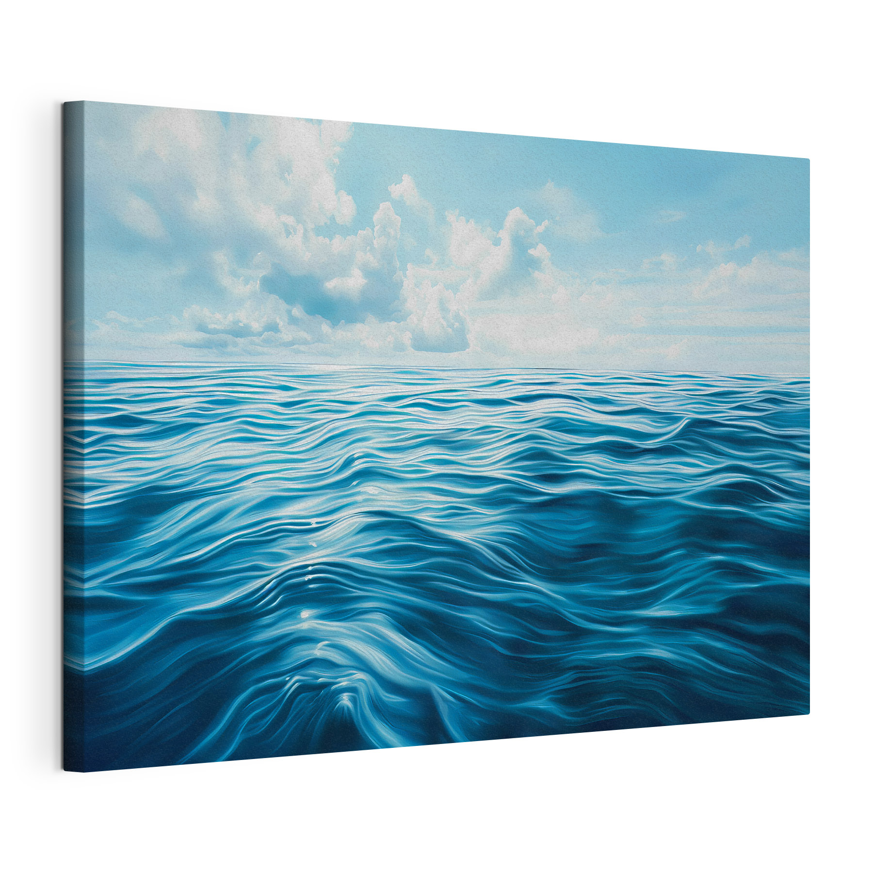 Blue ocean with clouds in the sky Blue ocean with clouds in the sky