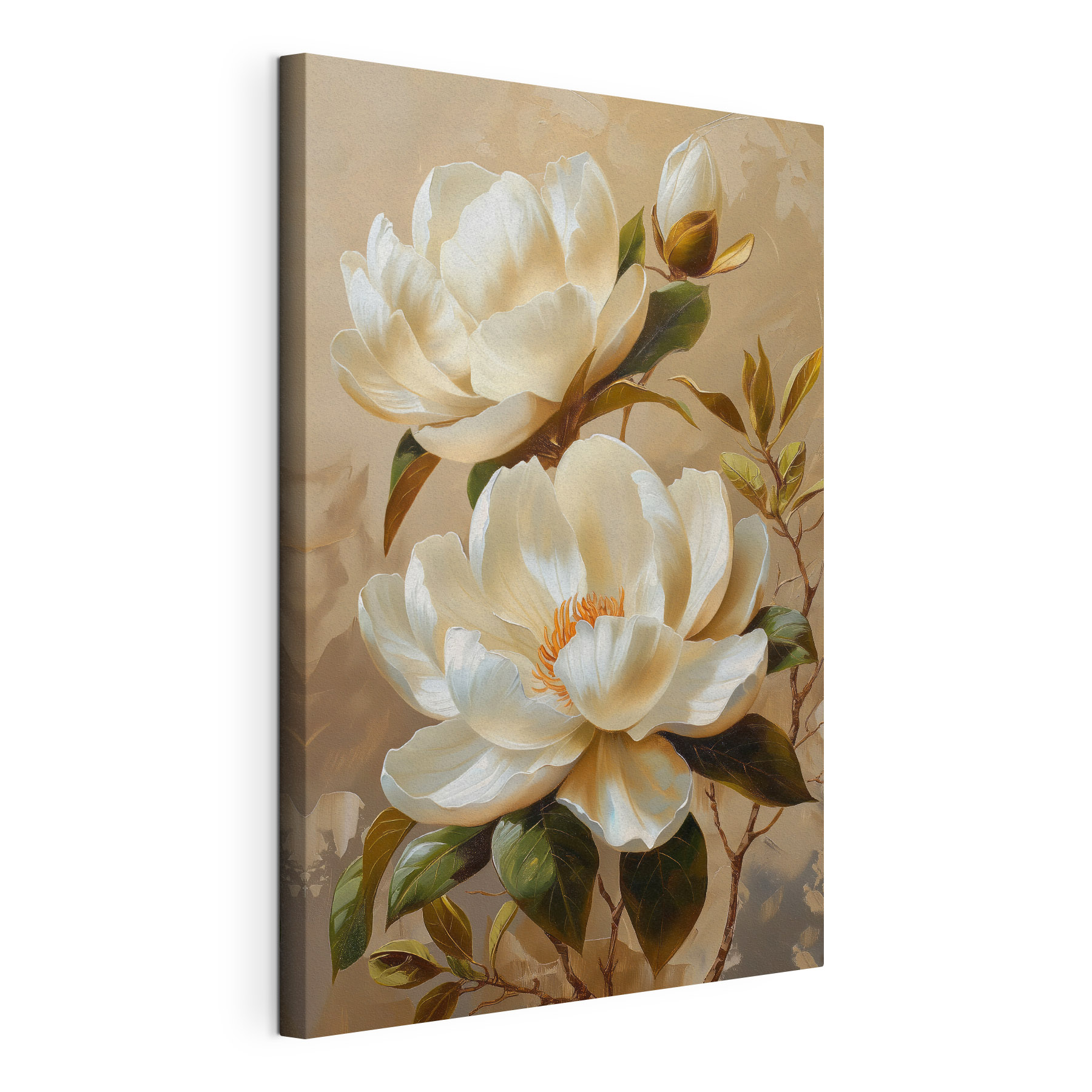Painting of white flowers