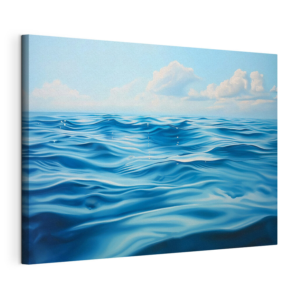 Blue ocean with white clouds Blue ocean with white clouds