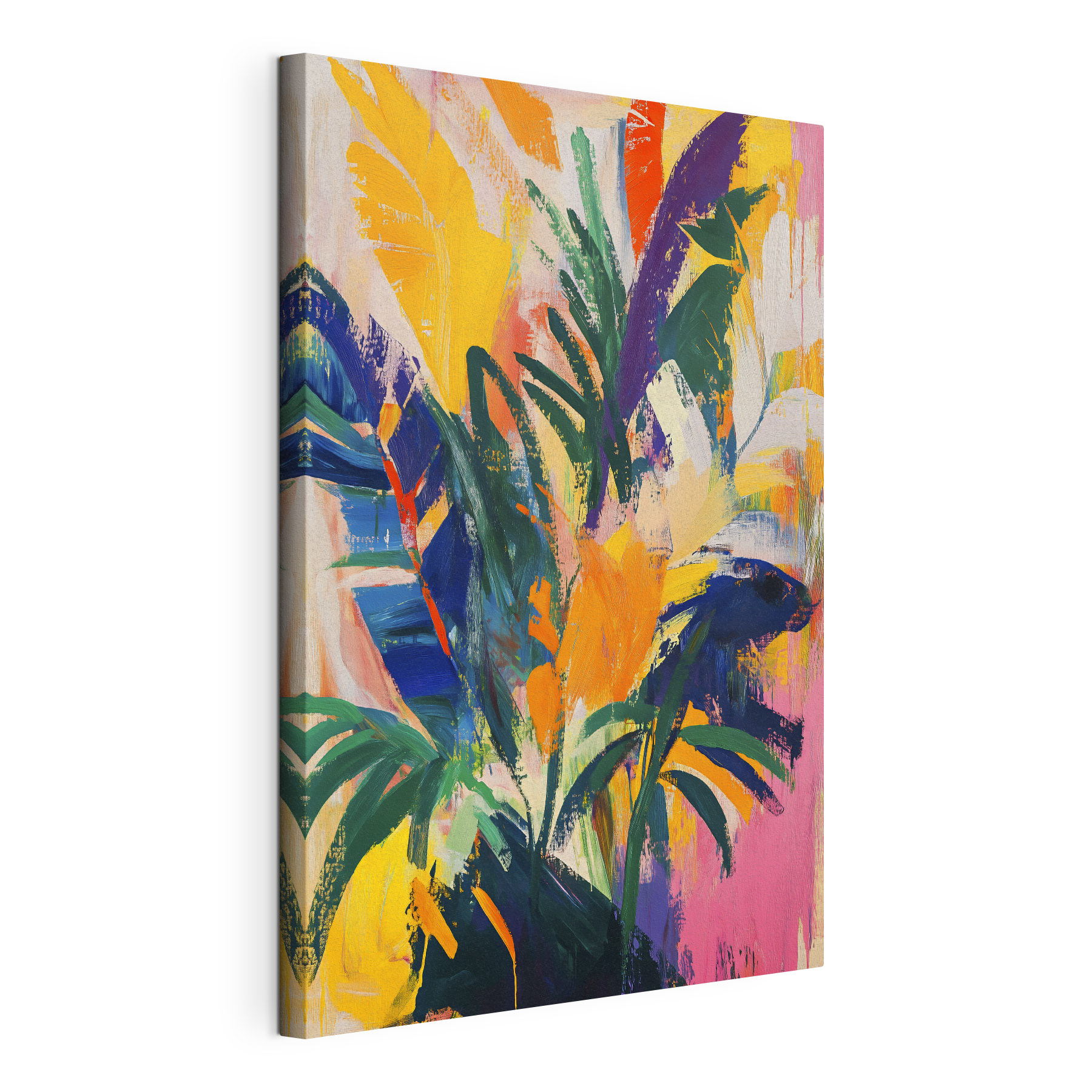 Painting of colorful leaves Painting of colorful leaves