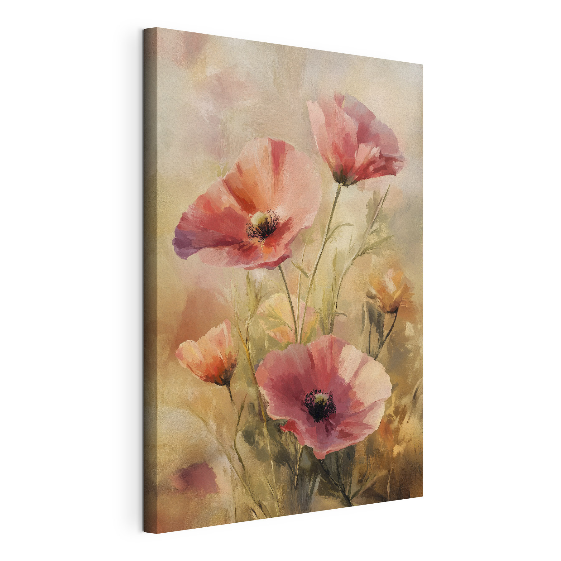 Painting of pink flowers Painting of pink flowers