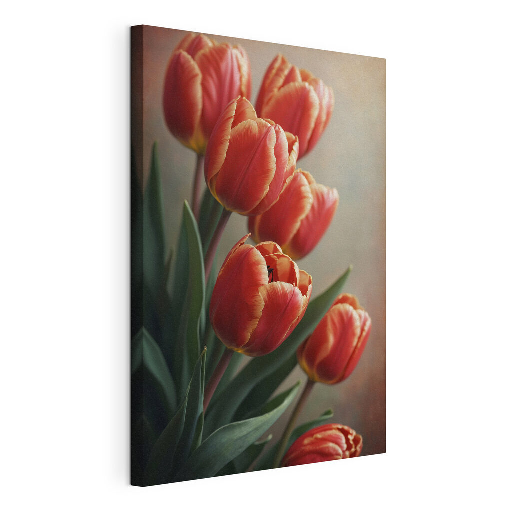 Group of red tulips Group of red tulips