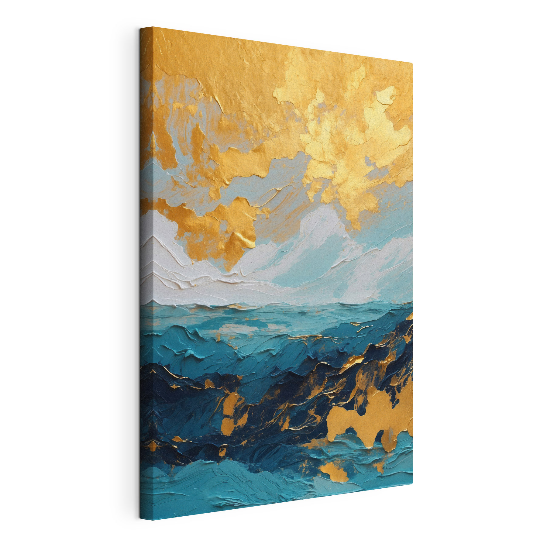 Oceanic canvas of azure and amber Oceanic canvas of azure and amber