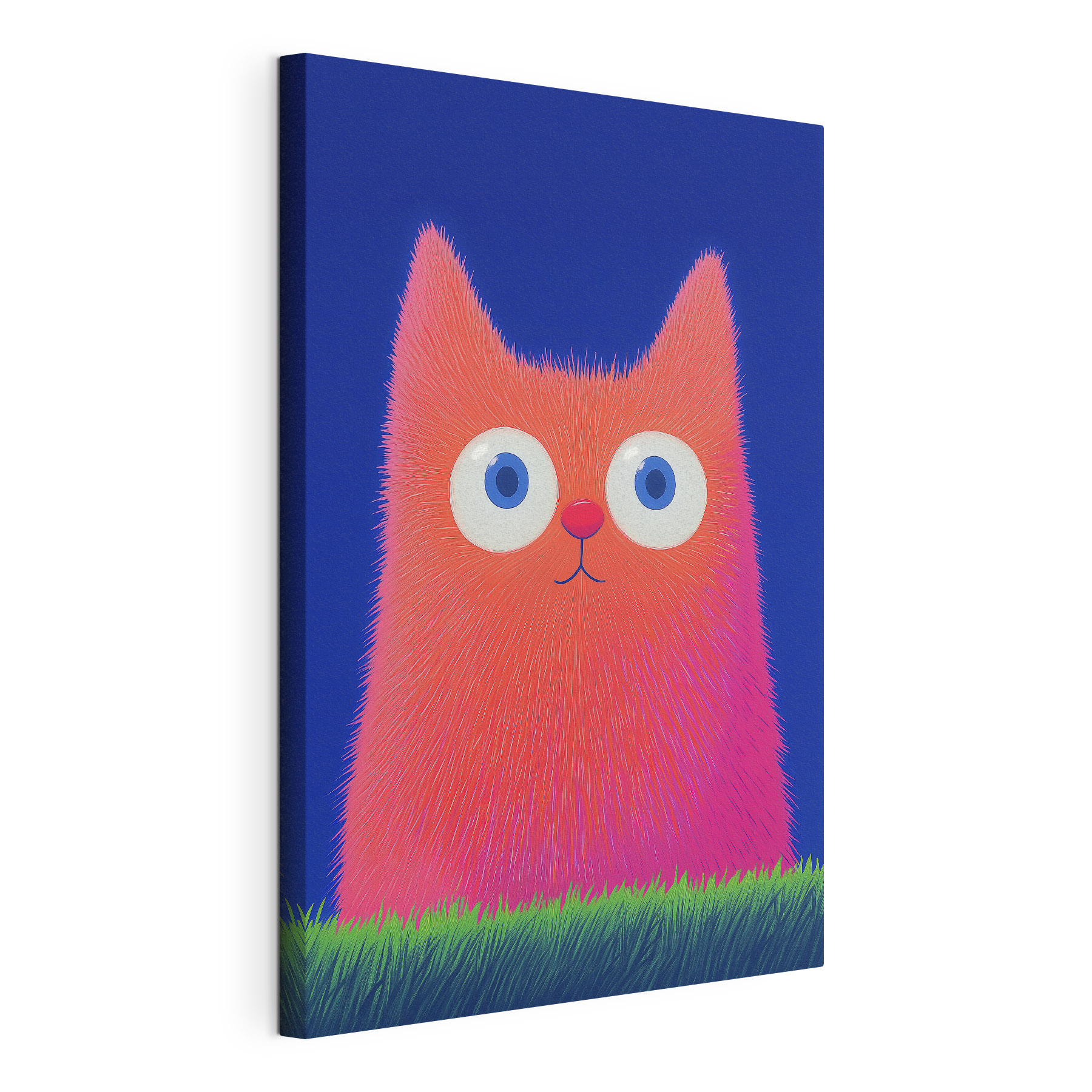 Cartoon cat with big eyes Cartoon cat with big eyes