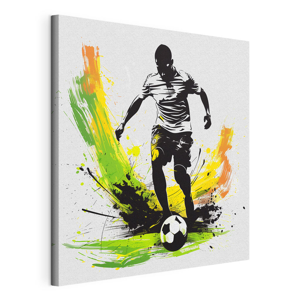 Man kicking a football ball Man kicking a football ball