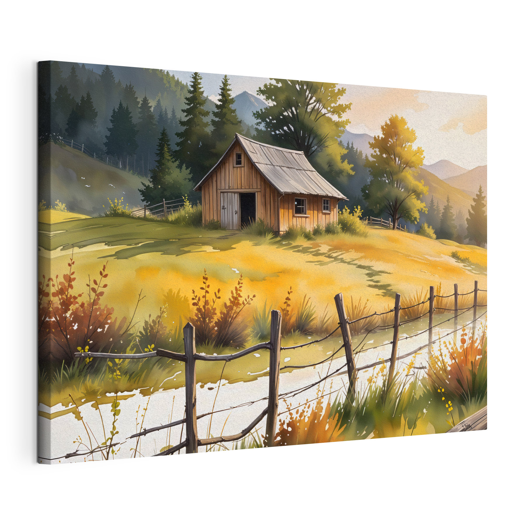 House in a field