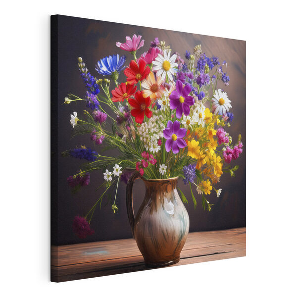 Quadri Quadri Vaso di fiori su un tavolo (COD: s40420)