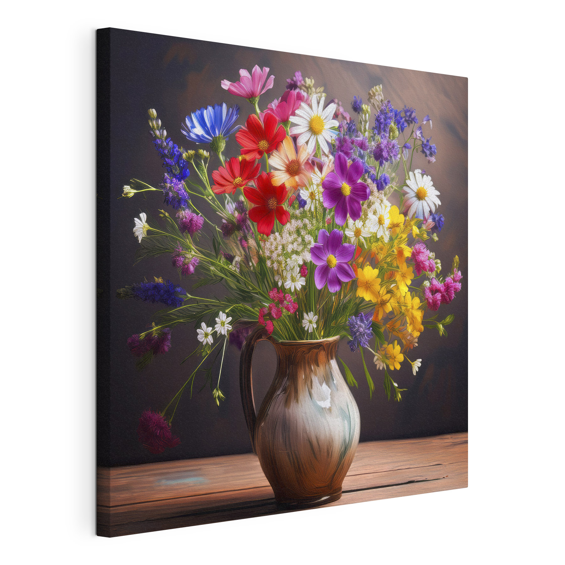 Vase of flowers on a table Vase of flowers on a table