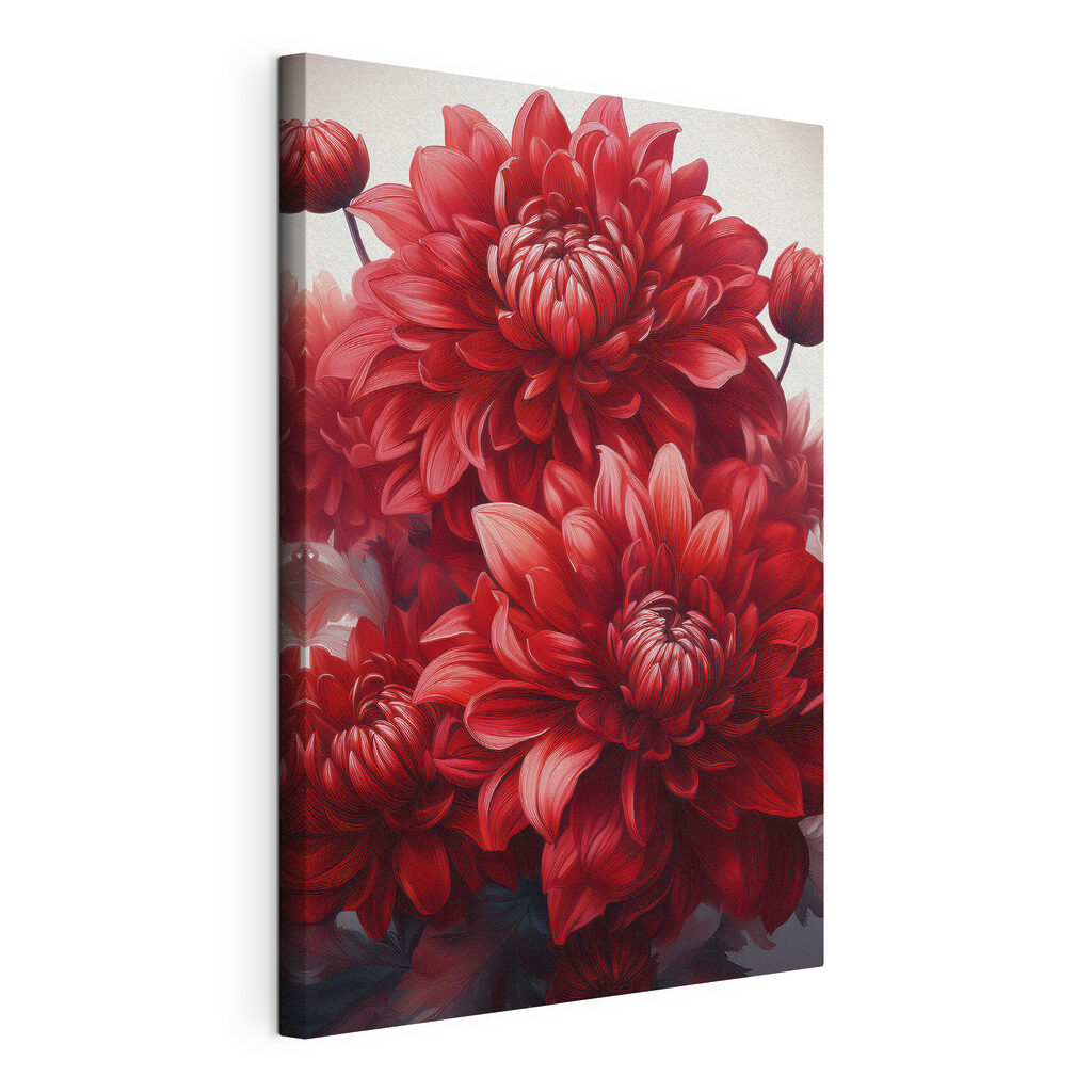 Vibrant red flowers in full bloom Vibrant red flowers in full bloom