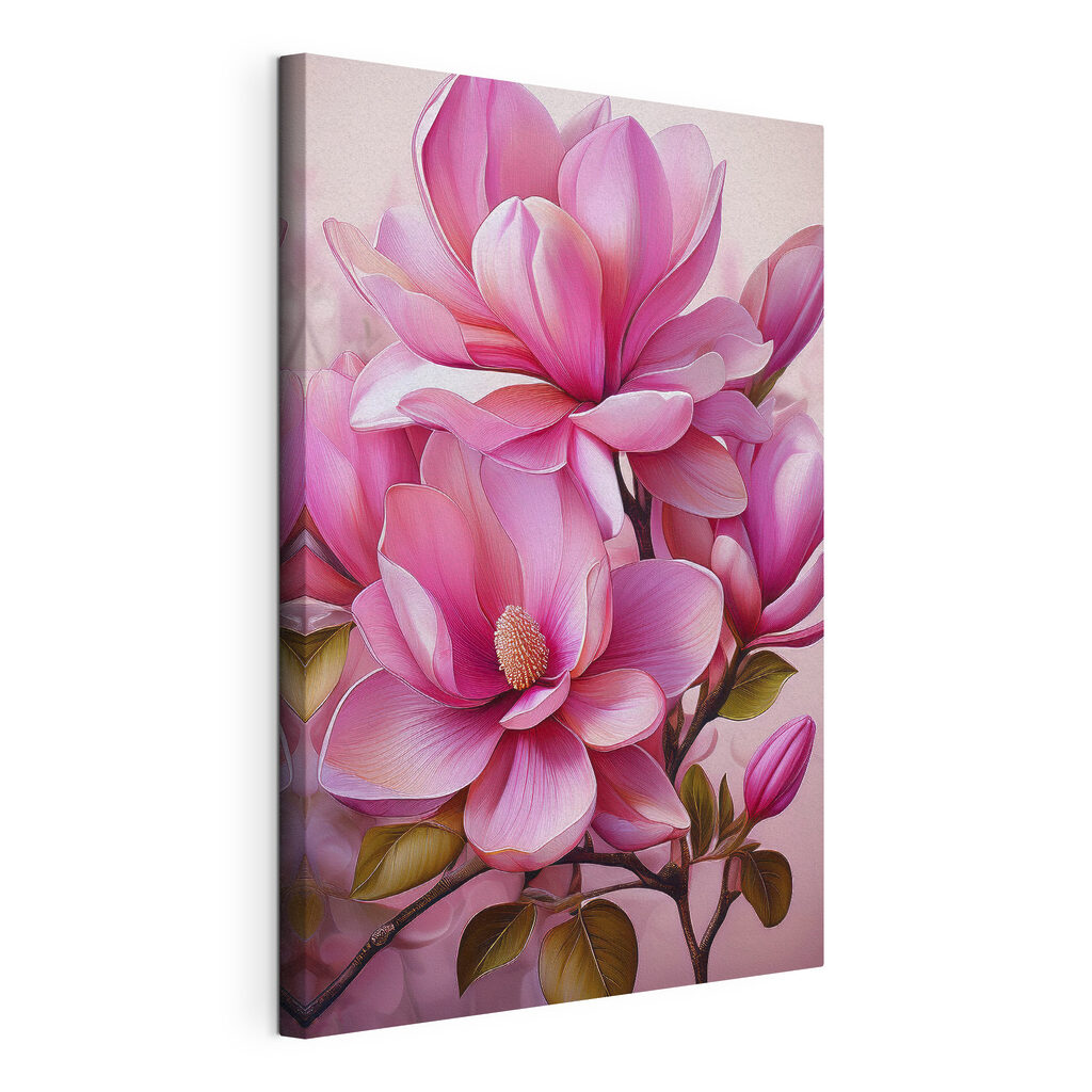 Beautiful pink magnolia flowers bloom Beautiful pink magnolia flowers bloom