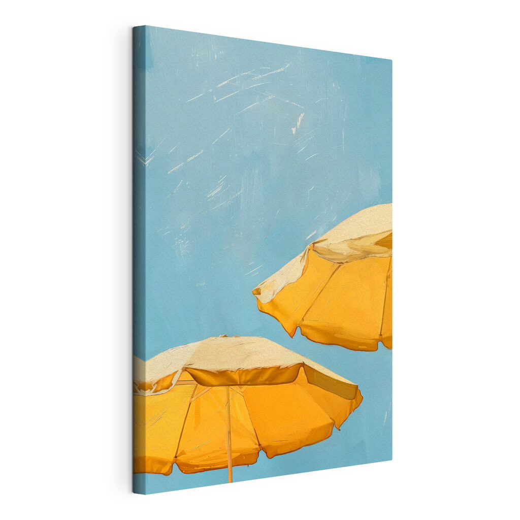 Group of yellow umbrellas Group of yellow umbrellas