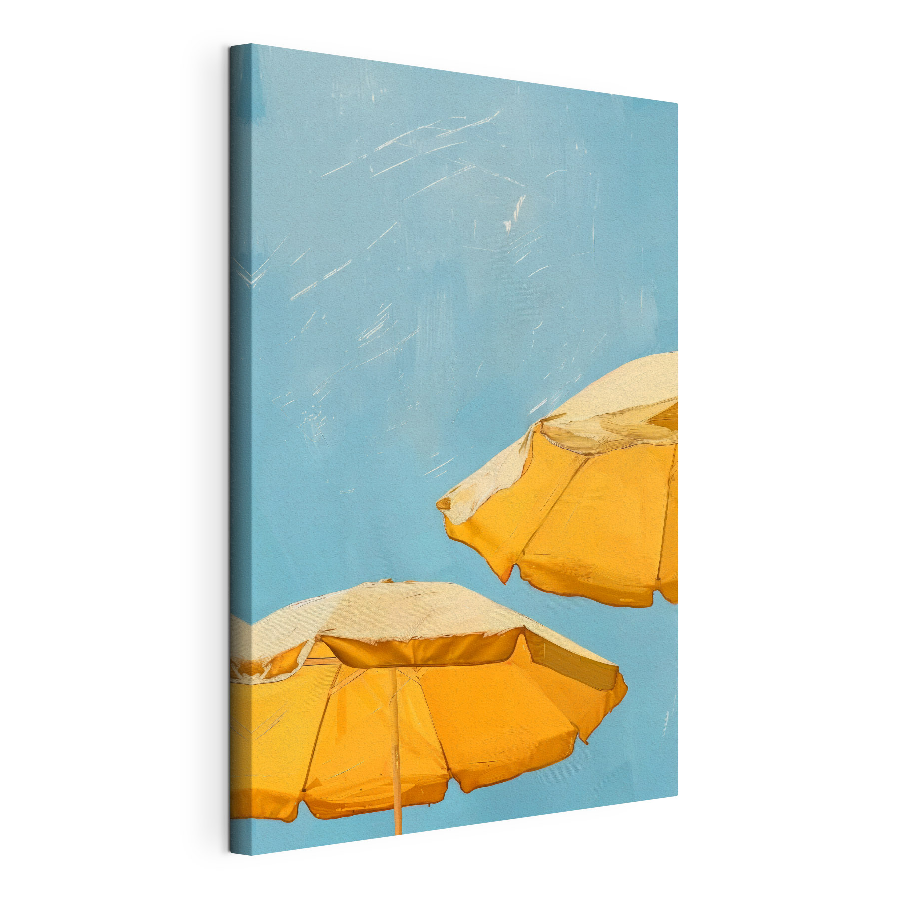 Group of yellow umbrellas Group of yellow umbrellas