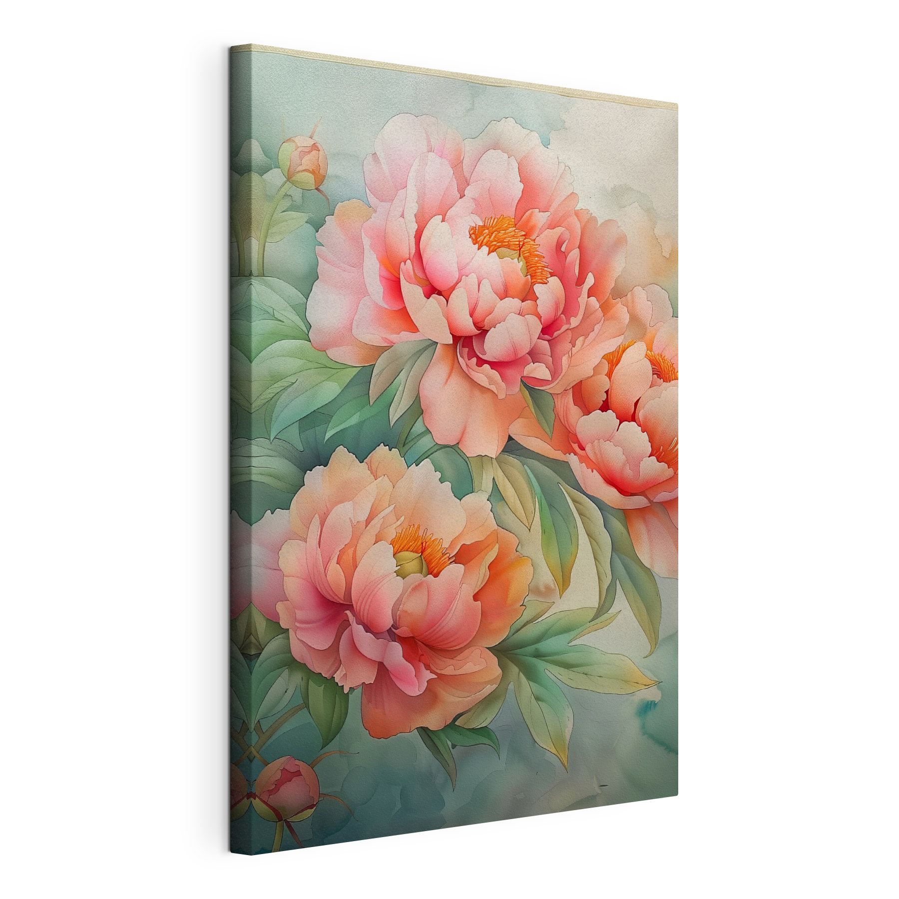 Blooming peonies in soft pastel hues Blooming peonies in soft pastel hues