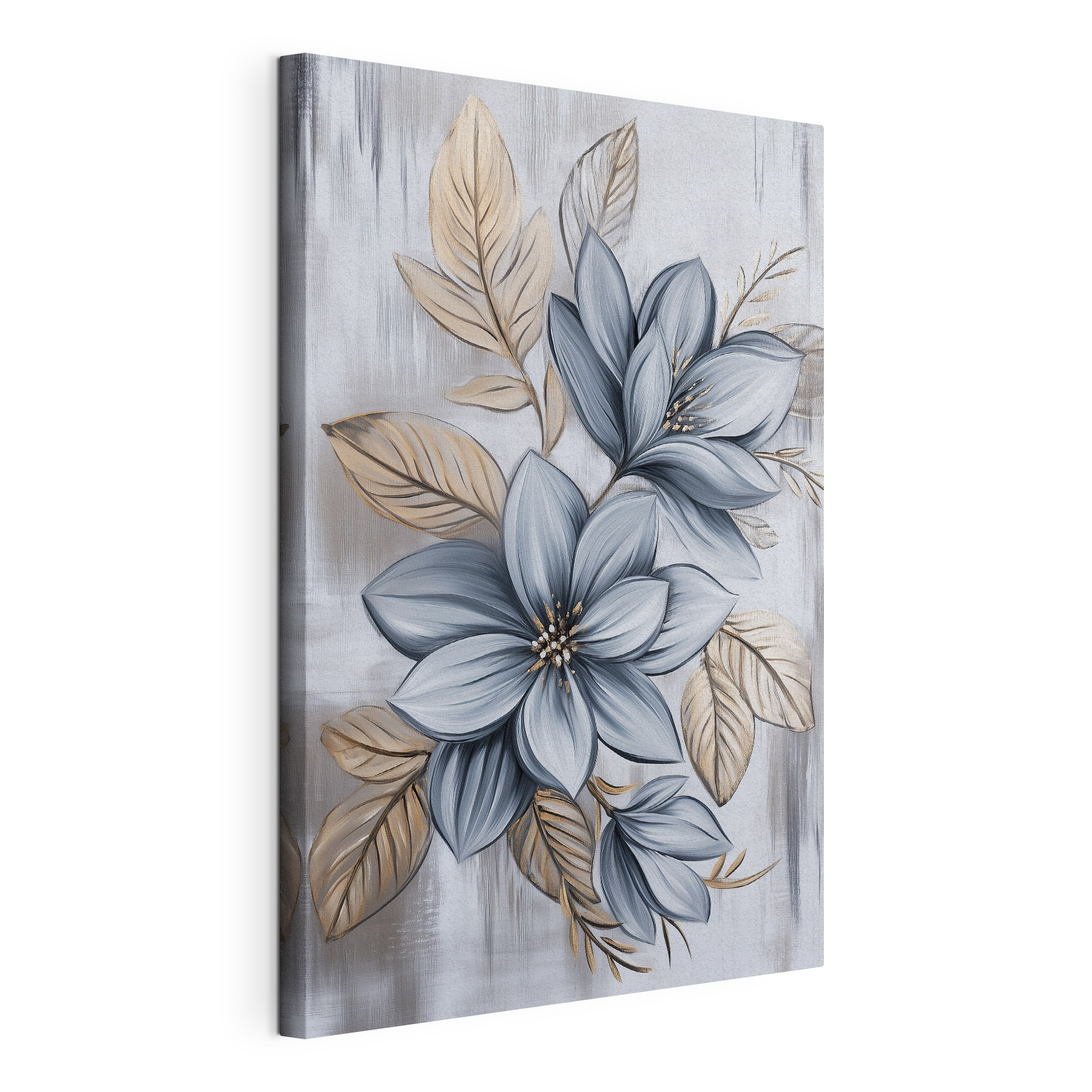 Painting of flowers and leaves
