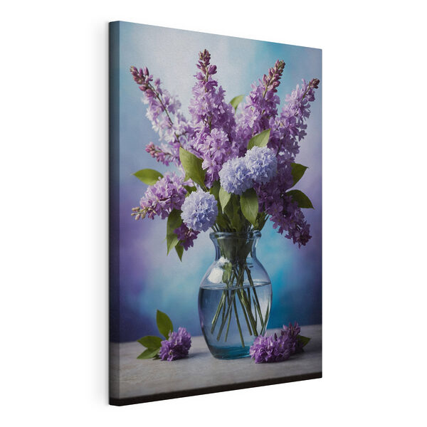 Quadri Quadri Vaso con fiori viola (COD: s40470)