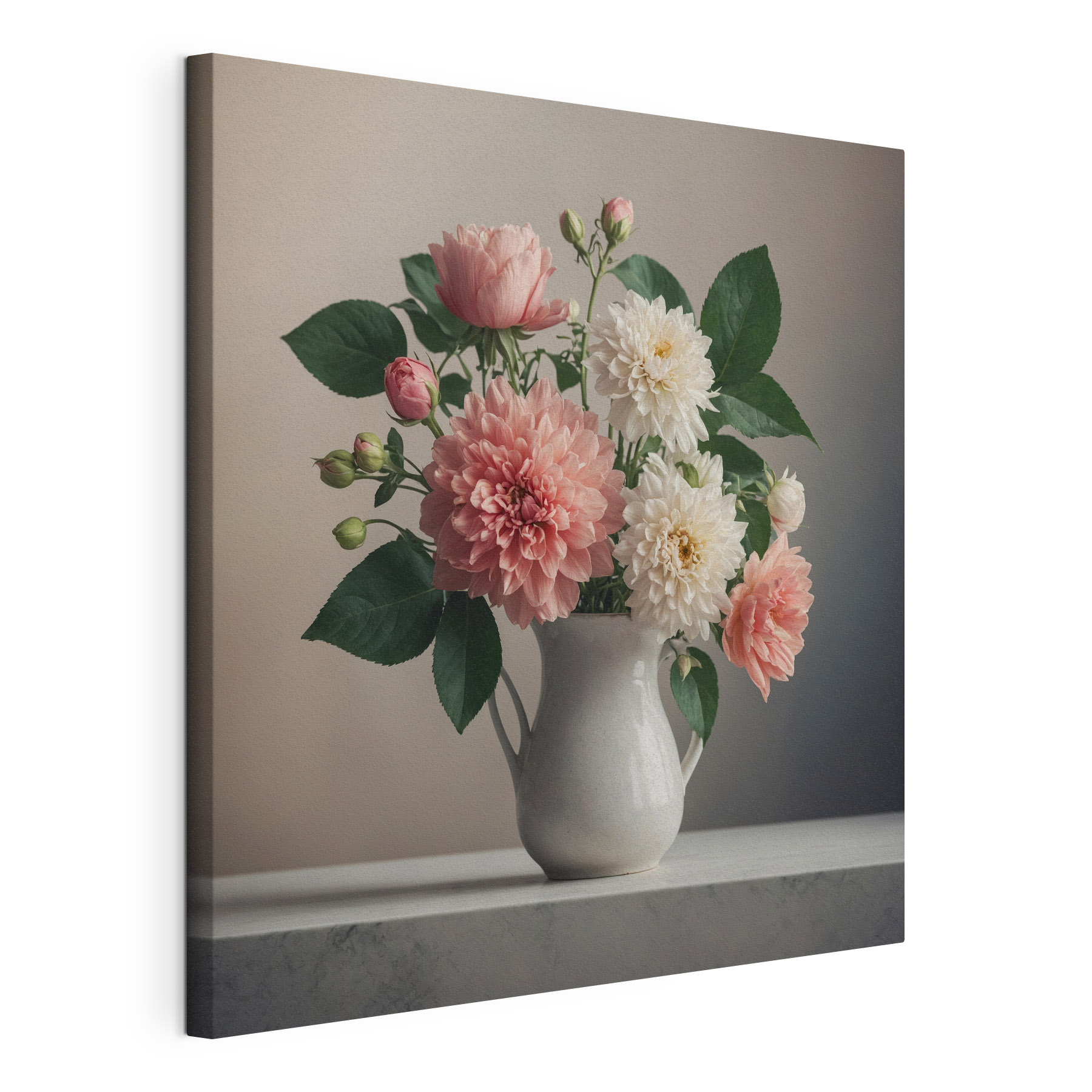 Vase of flowers on a table