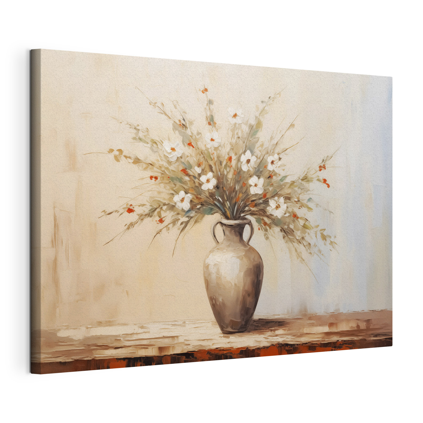 Painting of flowers in a vase