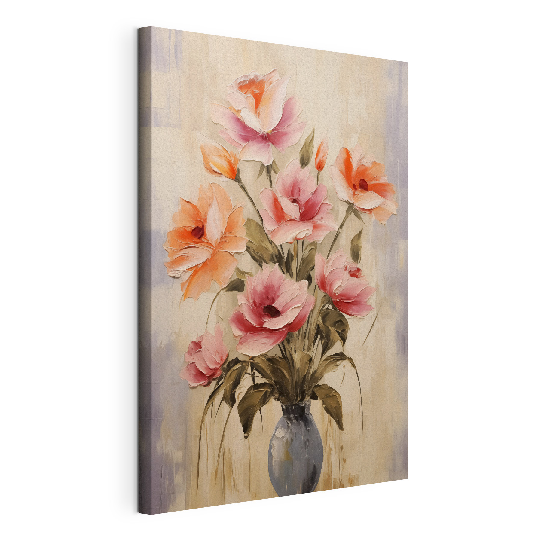 Painting of flowers in a vase Painting of flowers in a vase