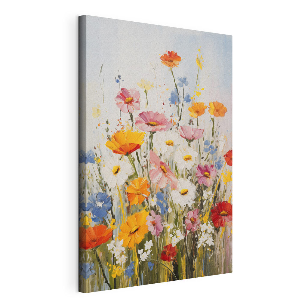 Colorful blooms brighten up the scene