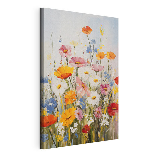 Dipinto di fiori su una parete Quadri Dipinto di fiori su una parete