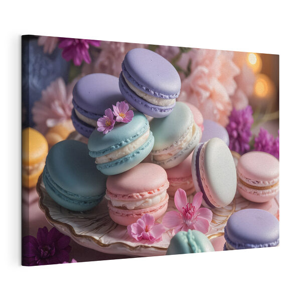 Quadri Quadri Piatto di macarons colorati (COD: s40546)