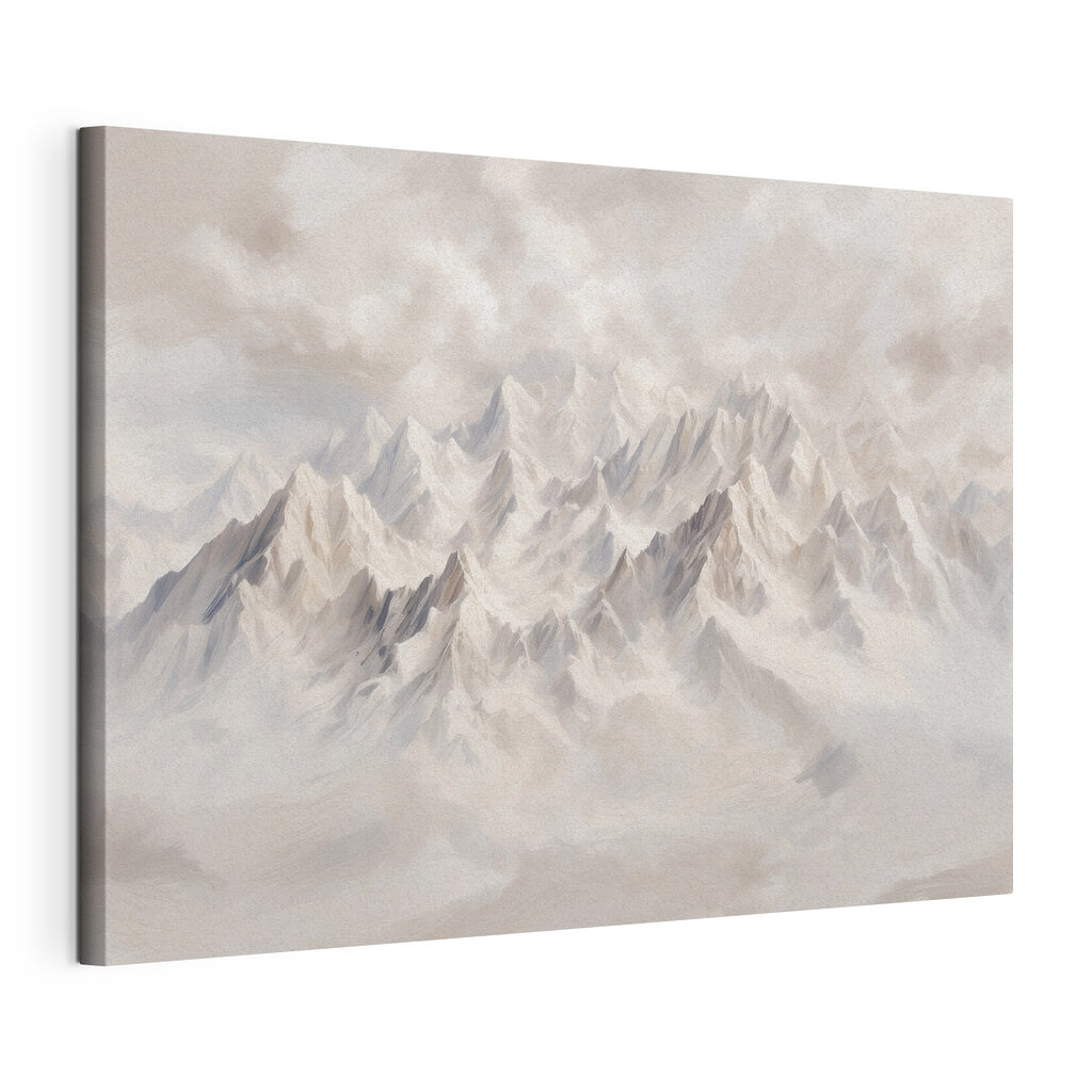 Mountain range with clouds Mountain range with clouds