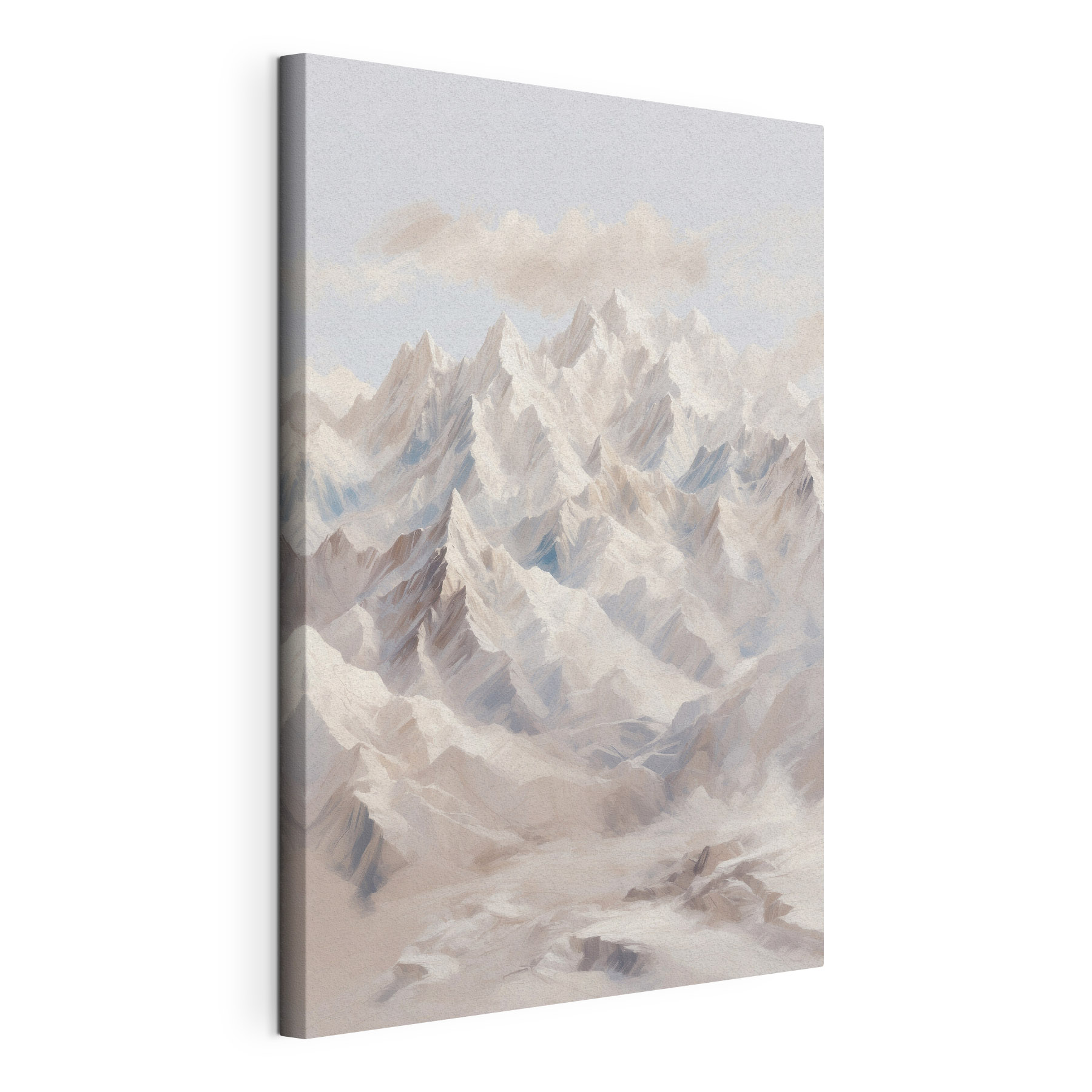Mountain range with snow