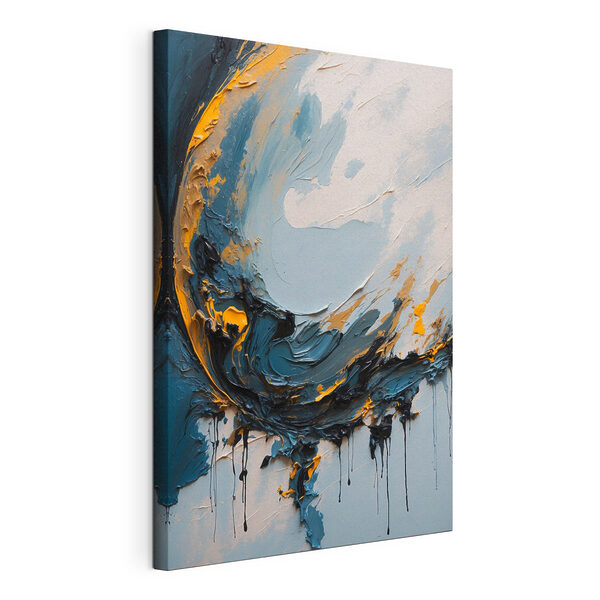 Quadri Dipinto realizzato con colori blu e arancione (COD: s40646) Quadri Quadri Dipinto realizzato con colori blu e arancione (COD: s40646)