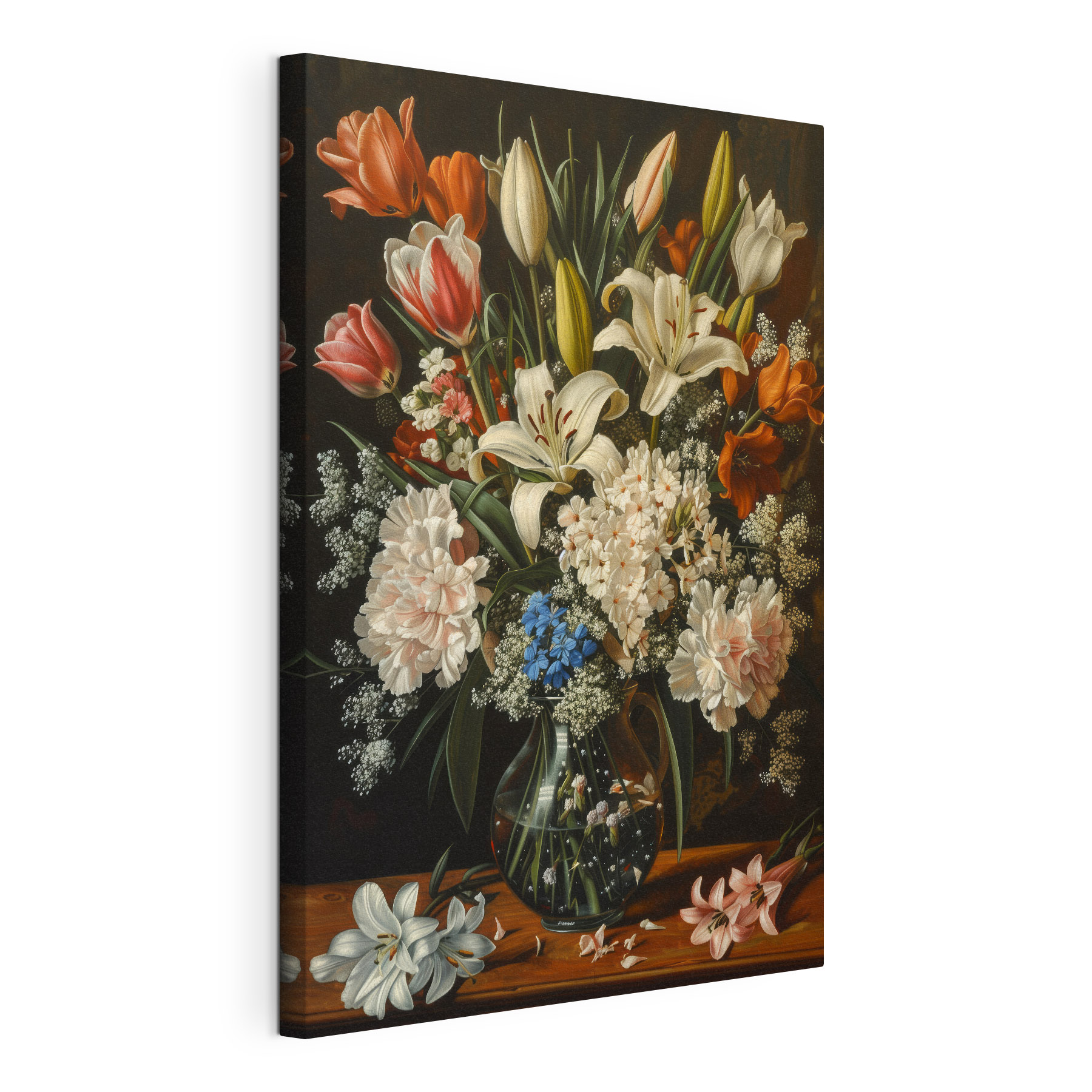 Painting of flowers in a vase Painting of flowers in a vase