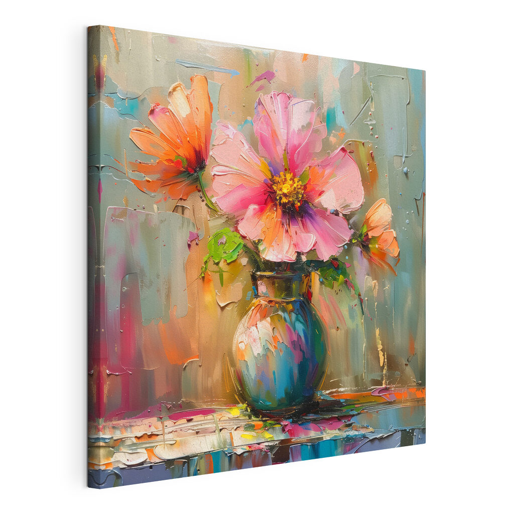 Painting of flowers in a vase Painting of flowers in a vase