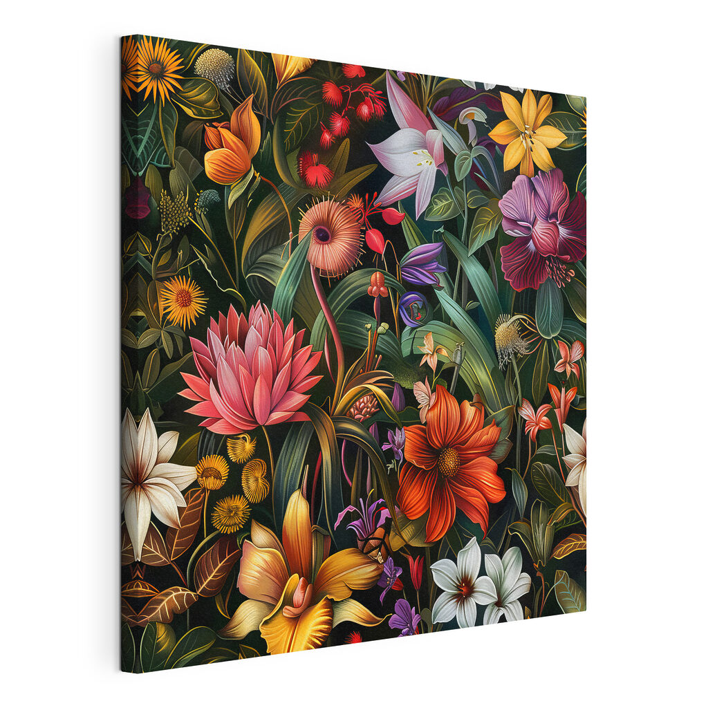 Colorful floral pattern with many flowers Colorful floral pattern with many flowers